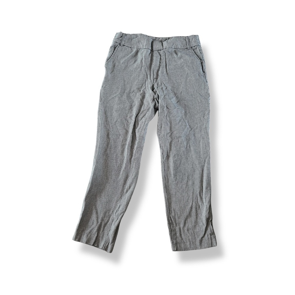 [Time and Tru] Black and White Houndstooth Cropped Pants